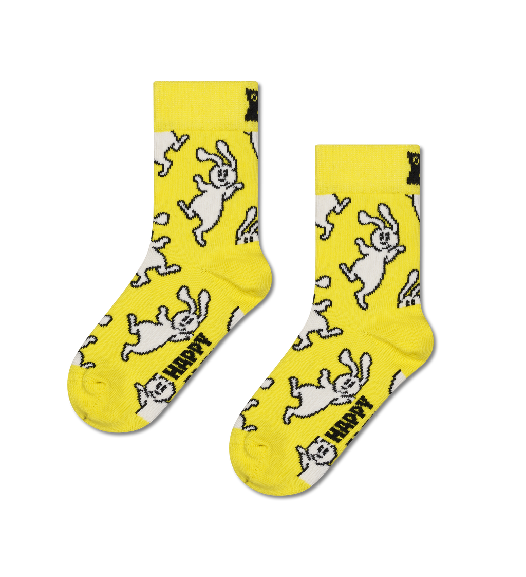 Kids Yellow Bunny Socks – Happy Socks