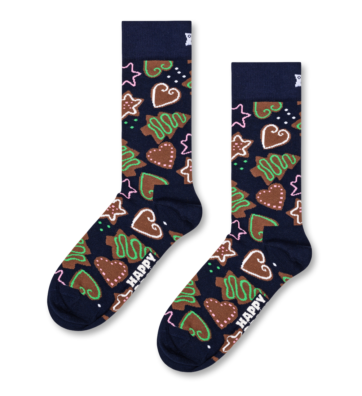 Gingerbread Cookies Sock - Navy