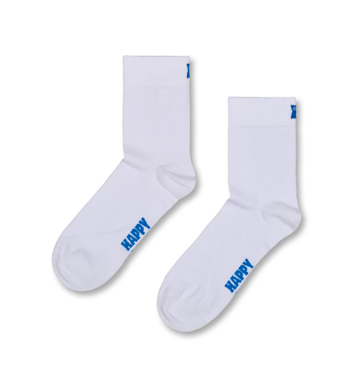 3pack Solid Short Crew Socks - White