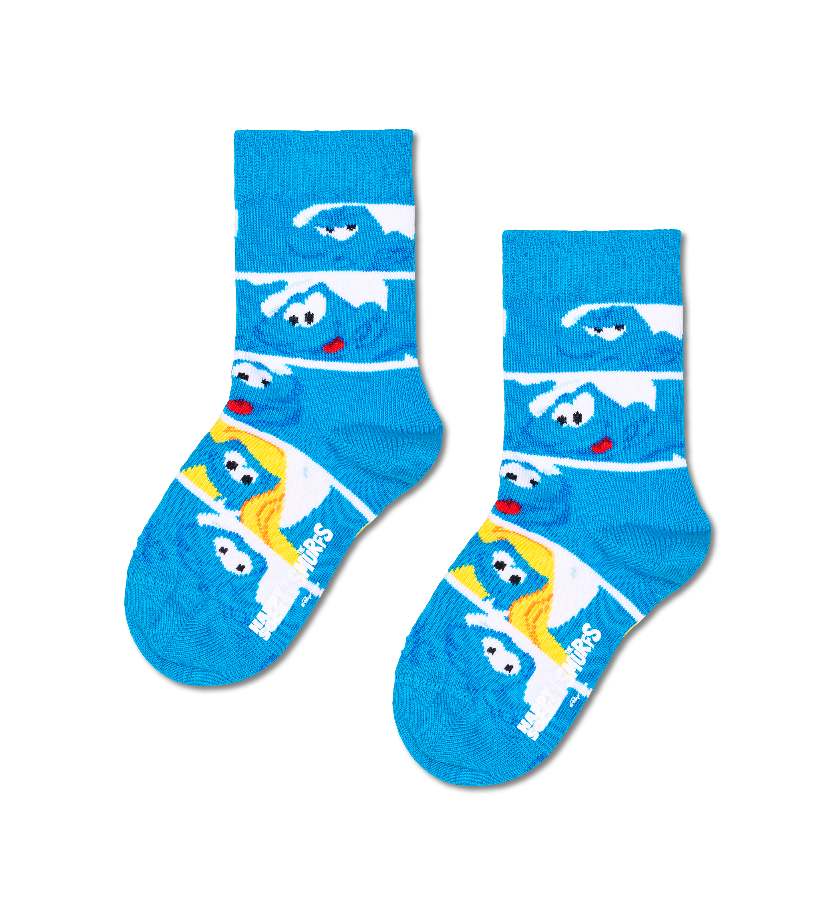 Kids The Smurfs Smurf Faces Sock